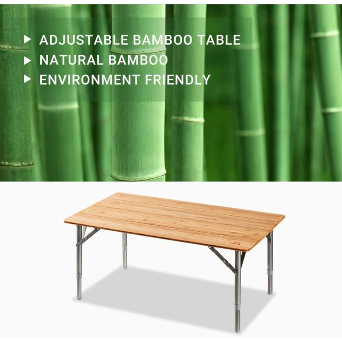 Atepa Bamboo Folding Camping Table - Image 7