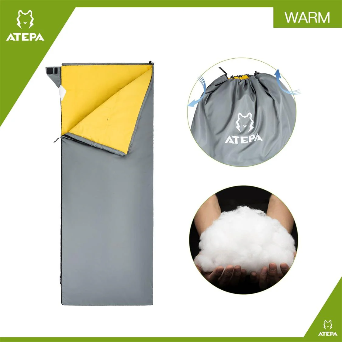 ATEPA LIGHT 1200 Sleeping Bag - Image 5