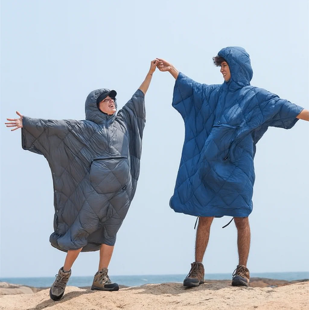Atepa Murano Camping Poncho - Blue - Image 3