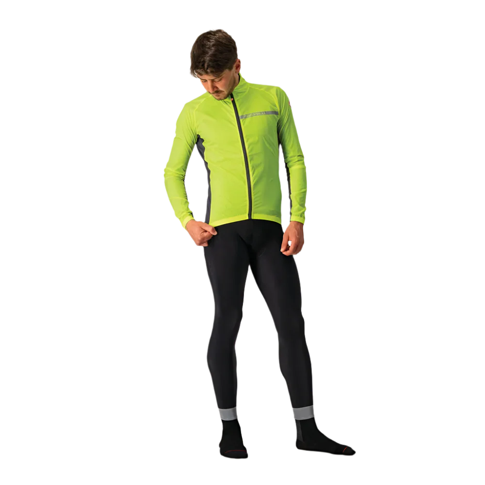 Castelli Squadra Jacket Elect Lime/Dark Gray - Image 5