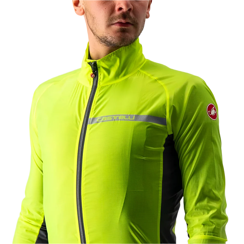 Castelli Squadra Jacket Elect Lime/Dark Gray - Image 6