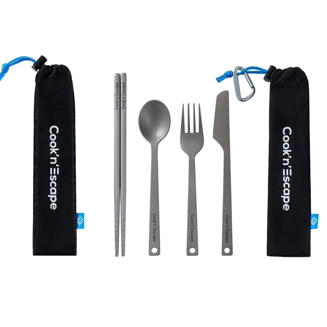 Cook'n'Escape 4-Piece Titanium Durable Cutlery Set - Image 3