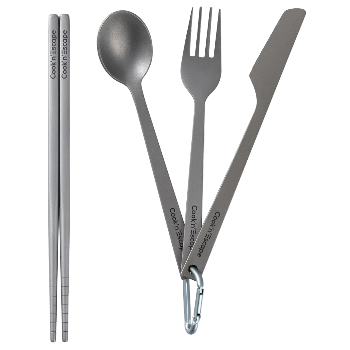 Cook'n'Escape 4-Piece Titanium Durable Cutlery Set - Image 7