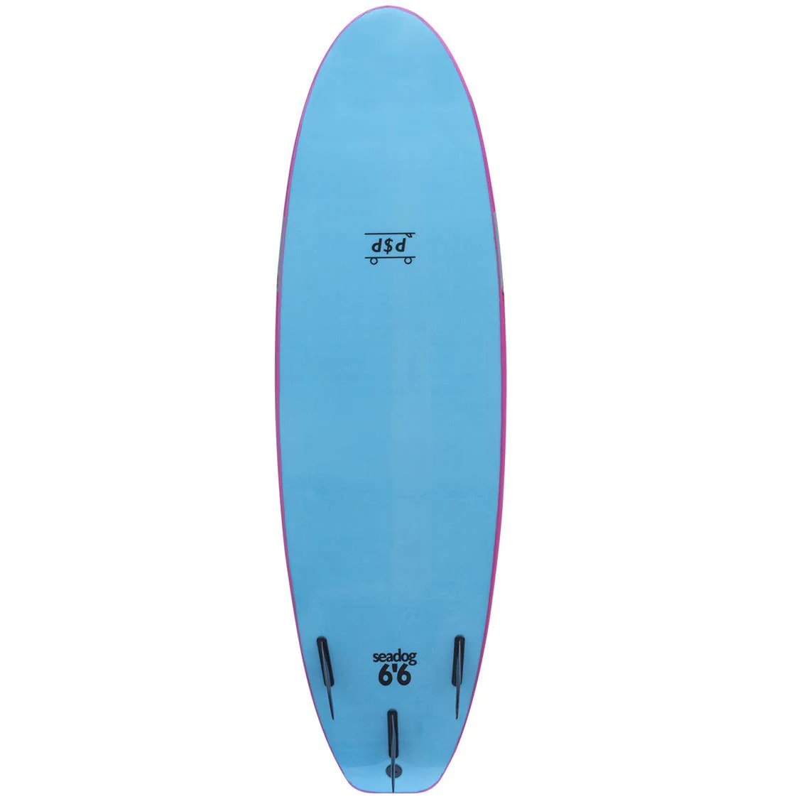 DOUBLE$DOWN Seadog Softboard 6 foot 6 Pink - Image 3