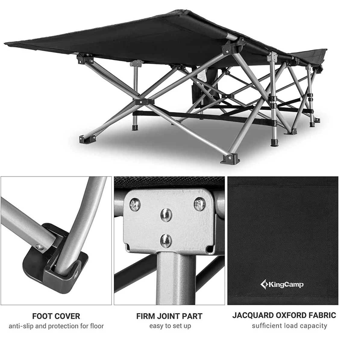 KingCamp Folding Camping Bed Heavy Duty - Image 4