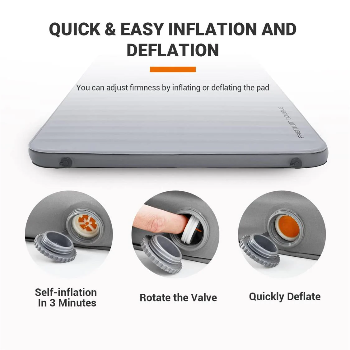 KingCamp Luxury 3D Double Self Inflating Mat - Image 7