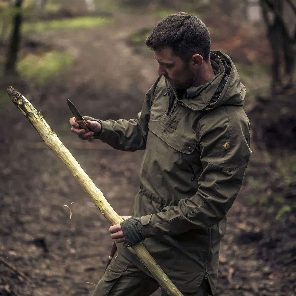 PINEWOOD® Mens Tikaani Technical Cotton Waxed Stretch Anorak - Image 5
