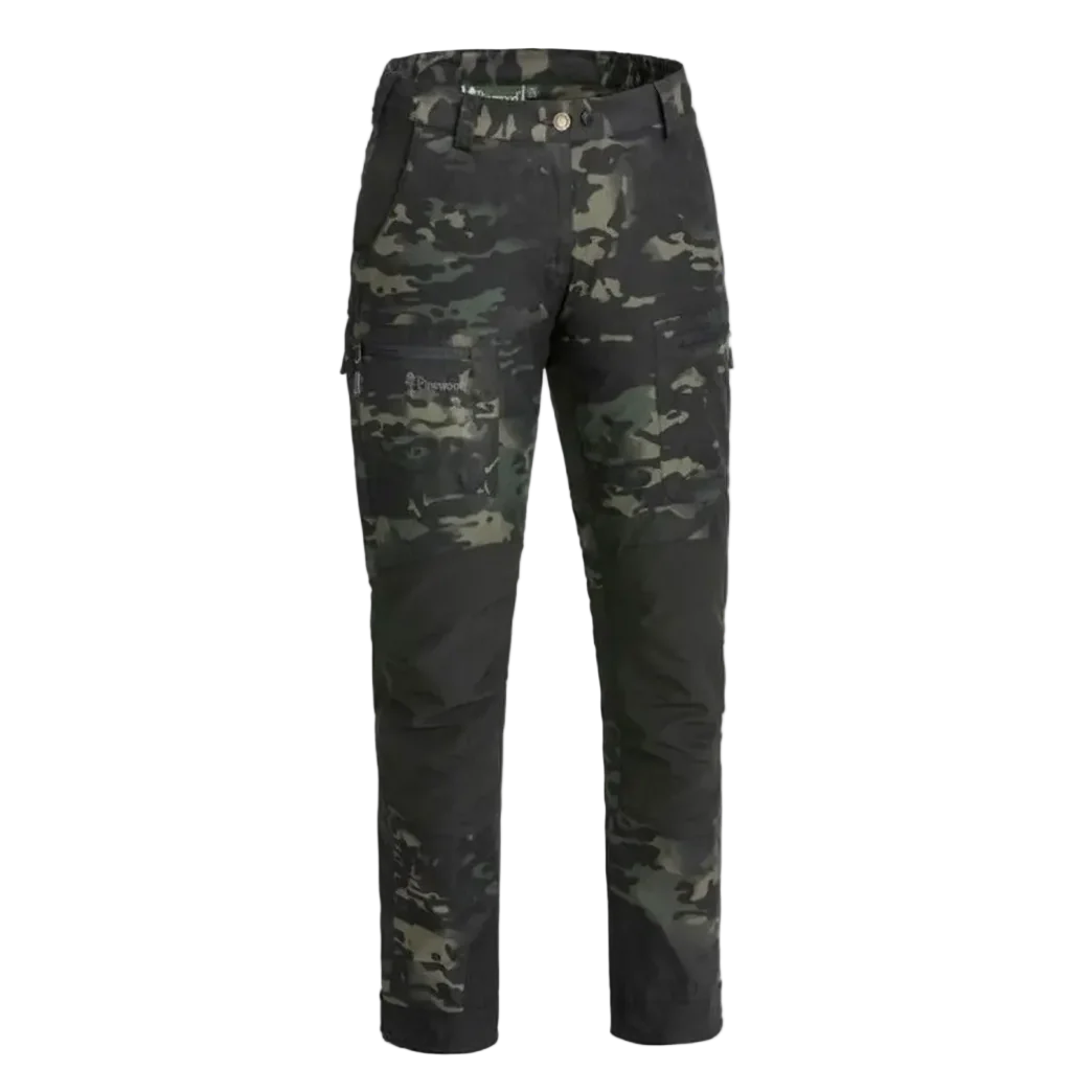 Pinewood Caribou Camo Women's Pants Black jungle - XL