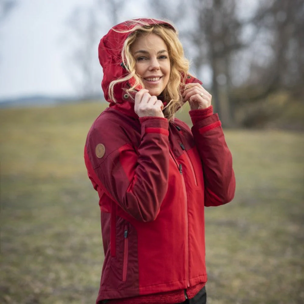 Pinewood Finnveden Hybrid Extreme Women's Jacket Red/Tomato - Image 3