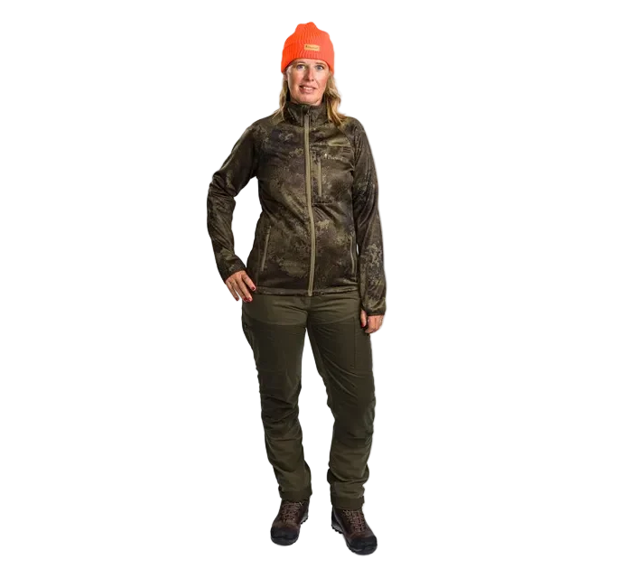 Pinewood Frazer Women's Softshell Fleece Jacket - Camo - Image 4