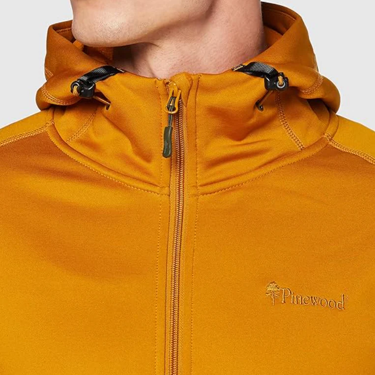 Pinewood Himalaya Active Power Fleece Hoodie Dark Mustard - Image 6