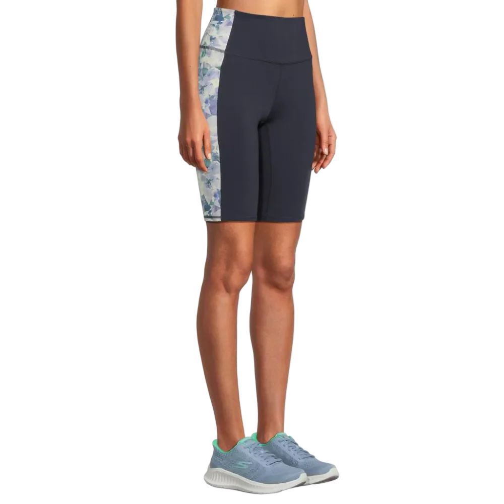 Skechers GOWALK SEASCAPE FLORAL 10"  BIKE SHORT Blue Seascape Floral - Image 2